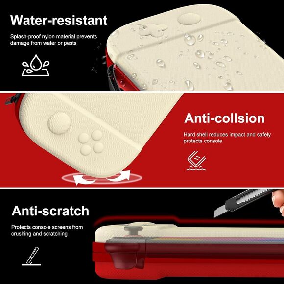 Game Accessories Kit Carrying Case Bag Hard Shell Slim NINTENDO SWITCH 2 - Picture 5 of 12